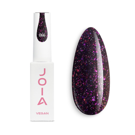Гель-лак JOIA vegan 066 світловідбиваючий темно-фіолетовий з шимером 6 мл (4820259340902)