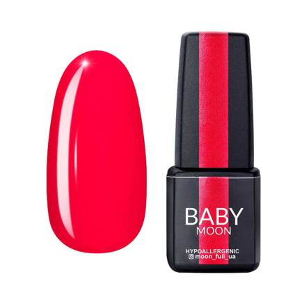 Гель-лак Baby Moon Dolce Rose 021 яскравий вогненно-рожевий. 6 мл (5908254000218)