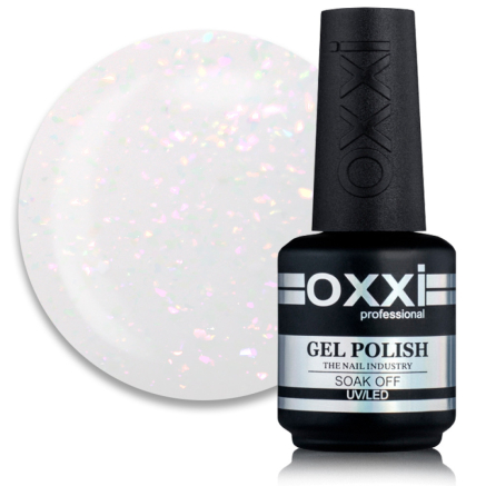 База камуфлирующая для гель-лака Oxxi Professional Sharm Cover Base Coat 001 прозрачно-молочный с розовыми шиммерами. 15 мл (2100994265602)