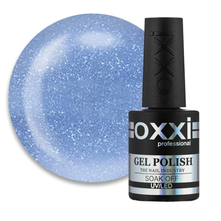 Гель-лак Oxxi Professional Glory 012. блакитний з шимерами. 10 мл (2100994233137)
