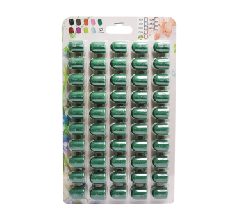 Колпачки абразива для педикюра, 13*19 мм, #100, green 50 шт.