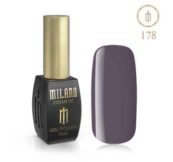 Гель лак MILANO 10ml № 178 (Колір попелу троянди)