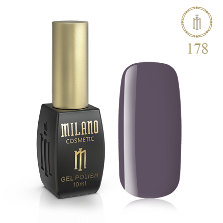 Гель лак MILANO 10ml № 178 (Колір попелу троянди)