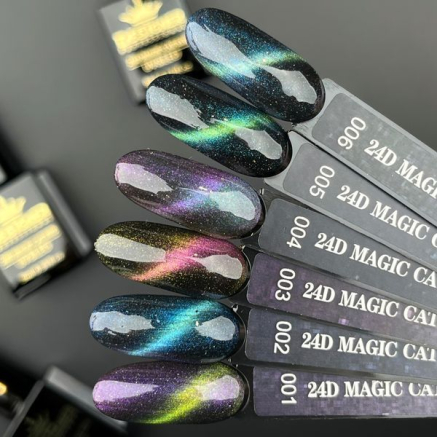Гель-лак 24D Magic Cat Eye №04, 9 мл., Designer (Котяче око)