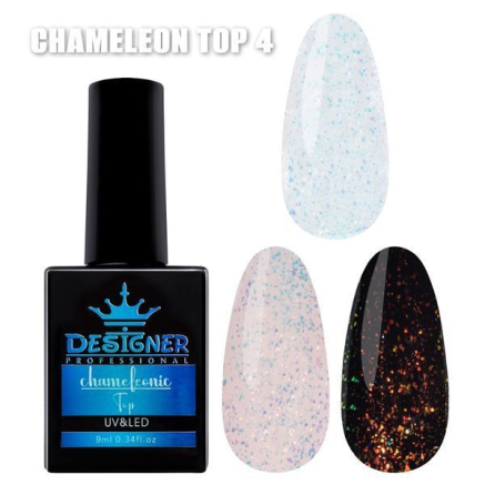 Топове покриття із поталлю №4 - Chameleonic Top Designer, 9 мл.