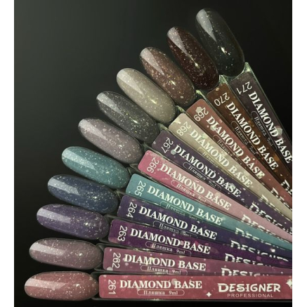 Базове покриття Diamond Base 267 Designer (9 мл.) - с легким світловідбивним ефектом