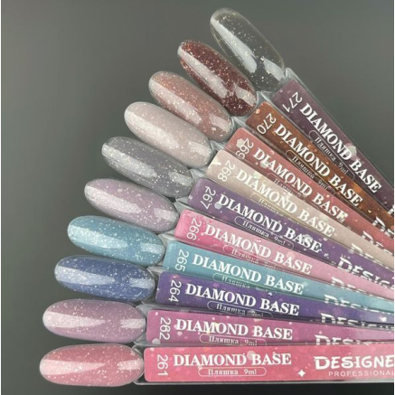 Базове покриття Diamond Base 267 Designer (9 мл.) - с легким світловідбивним ефектом