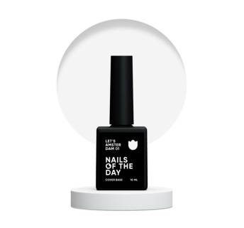 База камуфлююча Nails Of The Day Cover Base Lets Amsterdam 01. прозоро-молочний. 10 мл (4820555696604)