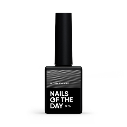 Топ глянцевый Nails Of The Day Glossy Top Wipe без UV фильтров. 10 мл (4828864590002)