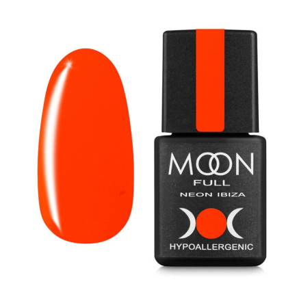 Гель-лак Moon Full Colour Neon Ibiza 714 неоново-апельсиновый. 8 мл (5905123016042)