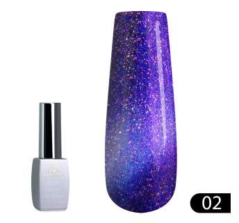 Гель лак котяче око Fairy 8 мл, 02