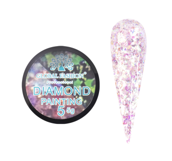 Глиттер гель Global Fashion 5 гр, New Diamond painting gel 05