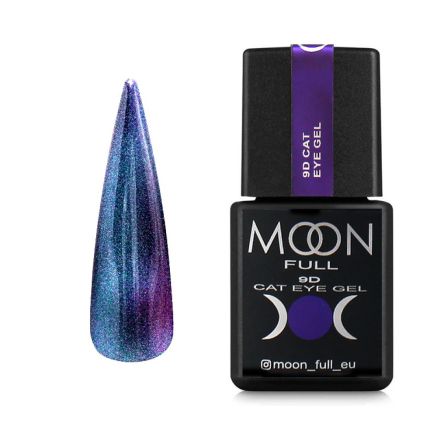 Гель-лак Moon Full 9D Cat Eye 003 сине-фиолетовый 8 мл (5905123021169)