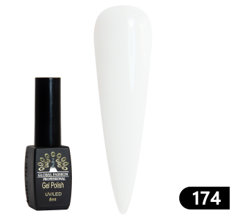 Гель лак BLACK ELITE 174 (white), Global Fashion 8 мл