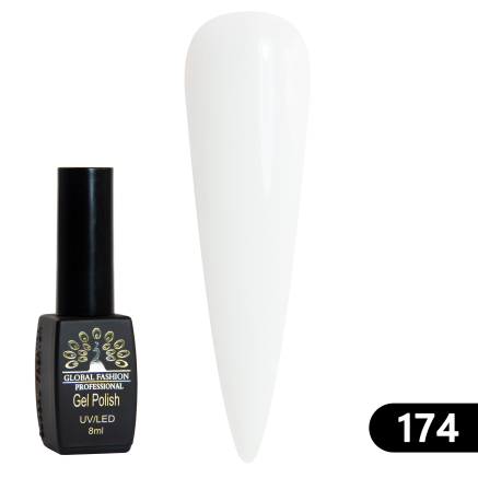Гель лак BLACK ELITE 174 (white), Global Fashion 8 мл