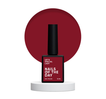 Гель-лак Nails Of The Day Lets Special Lady насыщенно-красный. 10 мл (4821302696908)