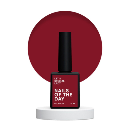 Гель-лак Nails Of The Day Lets Special Lady насыщенно-красный. 10 мл (4821302696908)