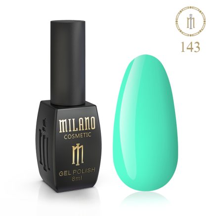Гель лак MILANO 8 мл № 143 (Карибский зеленый)