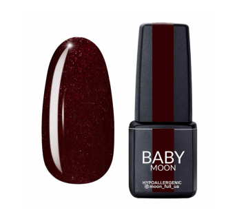 Гель-лак Baby Moon Dance Diamond 010 шоколадно-вишневый с мелким шиммером. 6 мл (5908254001635)