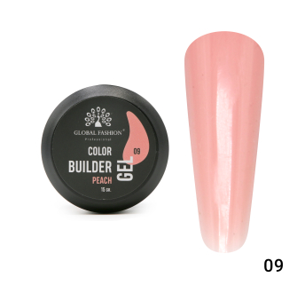 Гель для моделювання нігтів 15 гр, Color Builder Gel 09- Peach