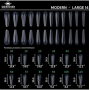 Fast gel tips №14 (Modern, large size) - Гелеві типси Designer
