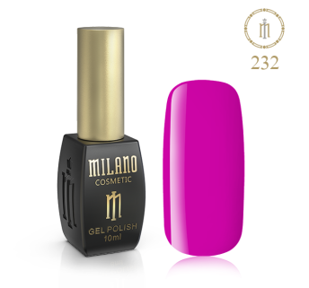 Гель лак MILANO 10ml № 232 (Розовый флокс)