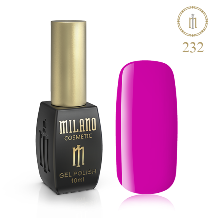 Гель лак MILANO 10ml № 232 (Розовый флокс)