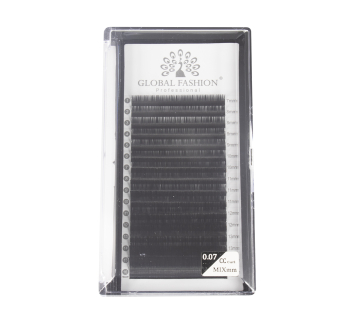 Набор ленточных ресниц Global Fashion Premium Lashes микс (7-15 мм) CC 0.07