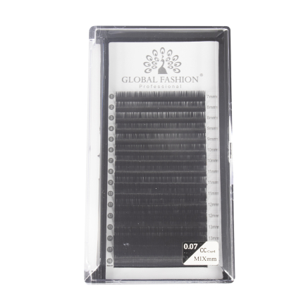 Набір стрічкових вій Global Fashion Premium Lashes мікс (7-15 мм) CC 0.07