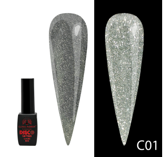 Гель лак Disco Gel Polish, Global Fashion, светоотражающий, 8 мл C01