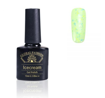 Гель-лак Ice Cream Global Fashion, 10 мл (з блискітками різних розмірів) 003