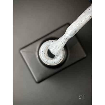 Гель лак Dragon fruit 511 Designer (9мол) - з чорно-білими крапками