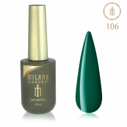 Гель лак MILANO LUXURY 10 мл № 106 (Изумруд)