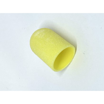 Ковпачки абразиву для педикюру, 16*25 мм #80, yellow 1 шт.