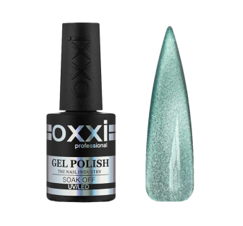 Гель-лак Oxxi Professional Crystal Cat 007 бирюзовый с шиммером 10 мл (2100994317707)