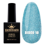 Світловідбивний гель-лак №10 (Блакитний), 9 мл. - Disco gel polish Designer