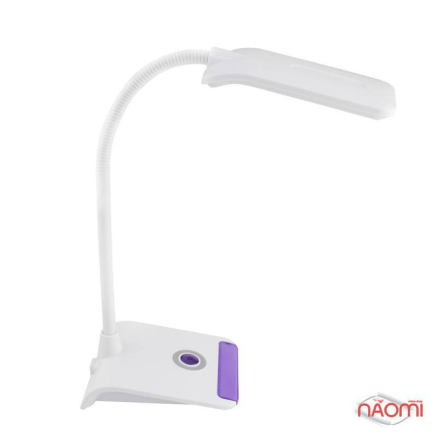 Лампа настольная Watc LED WT041 5 Вт. цвет белый с фиолетовой вставкой (4823080716120)