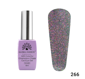 Гель лак котяче око 32D Chameleon Disco 8 мл, 266