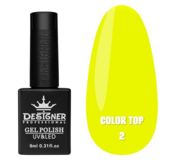 Кольорове топове покриття - Color Top 02 Designer, 9 мл. - вітражне