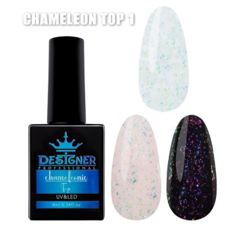 Топове покриття із поталлю №1 - Chameleonic Top Designer, 9 мл.