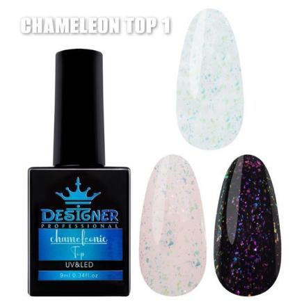 Топове покриття із поталлю №1 - Chameleonic Top Designer, 9 мл.