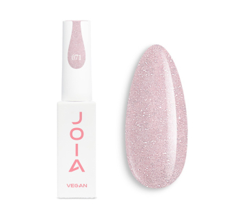 Гель-лак JOIA vegan 071 светоотражающий палево-розовый с шиммерами 6 мл (4820259341381)