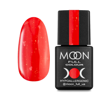 База камуфлююча для гель-лаку Moon Full Rubber Base 09. червоний. з поталлю. 8 мл (5908254192760)