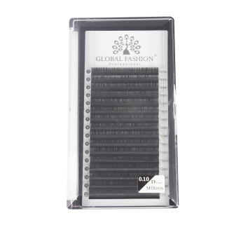 Набор ленточных ресниц Global Fashion Premium Lashes микс (8-13 мм) D 0.10