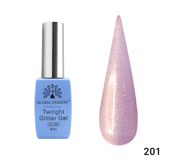 Гель лак Twilight Glitter 8 мл, 201