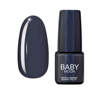 Гель-лак Baby Moon Midnight 009 темно-сірий. 6 мл (5908254000348)