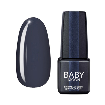 Гель-лак Baby Moon Midnight 009 темно-серый. 6 мл (5908254000348)