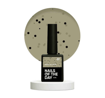 Гель-лак Nails Of The Day MIDots 07. молочно-фисташковый с черными точками. 10 мл (4821550588604)