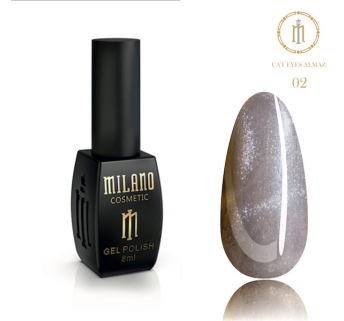 Гель Лак MILANO Cat eyes ALMAZ 8 Мл № 02