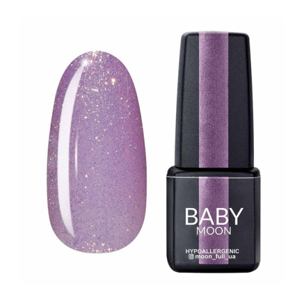 Гель-лак Baby Moon Dance Diamond 004 світло-бузковий з золотистим шиммером. 6 мл (5908254001574)